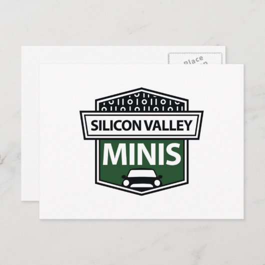 Silicon Valley Minis - carte postale logo vert (Devant / Derrière)