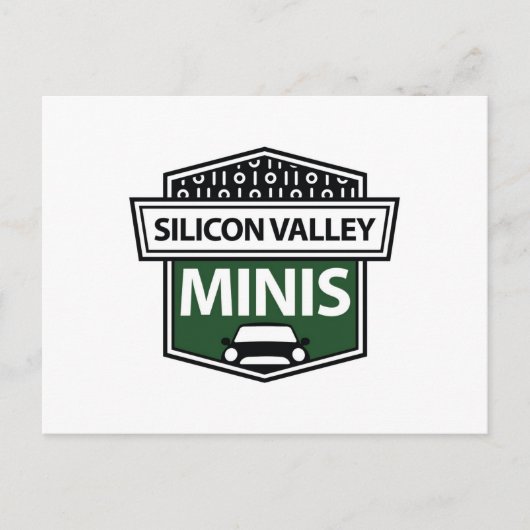 Silicon Valley Minis - carte postale logo vert (Devant)