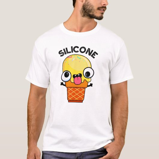Silicone Funny Ice Cream Cone Pun T-shirt (Voorkant)