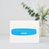 SILICONE WRISTBANDS BRIEFKAART (Staand voorkant)