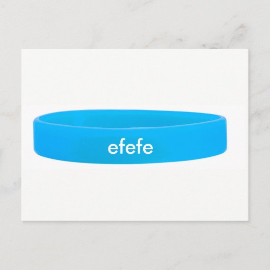 SILICONE WRISTBANDS BRIEFKAART (Voorkant)