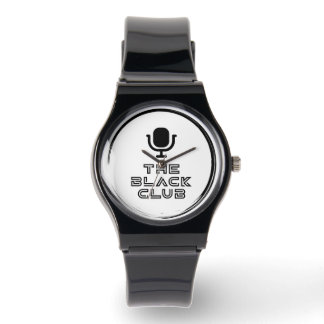 Siliconen Zwart Club Horloge w / Zwart logo