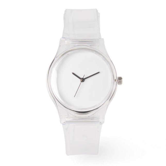 Siliconenriem Duidelijk horloge (Voorkant)