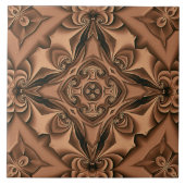 Silk Copper Mandala Tile Tegeltje (Voorkant)