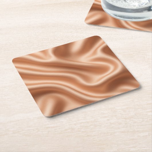 Silk Fabric Texture Gold Background-97082 Vierkante Kartonnen Onderzetter (Schuin)