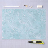 Silk Moire patroon in Bright Aqua Tissuepapier (Craft)