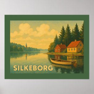 Silkeborg Denemarken Meer Poster