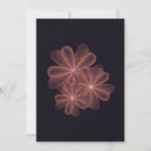 Silken Flowers Wedding Kaart (Achterkant)