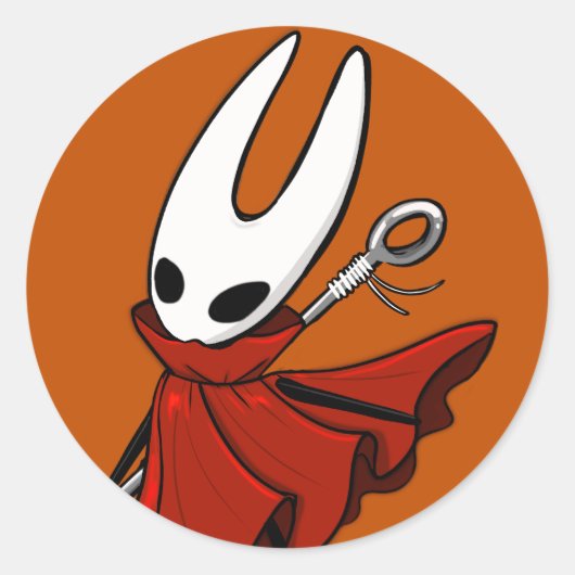 Silken Hunter Ronde Sticker (Voorkant)