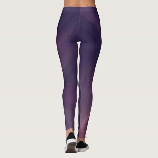 Silken Pulse – Abstract Elegance Leggings Design (Dos)