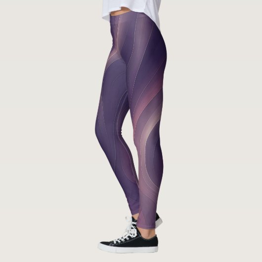 Silken Pulse – Abstract Elegance Leggings Design (Gauche)