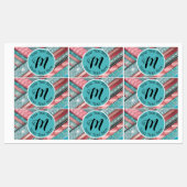 Silken Stripes Geometric - Aangepaste rechthoek Labels (Vel)