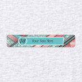 Silken Stripes set van 96 Custom Rectangle Iron-on Labels (Design 2)