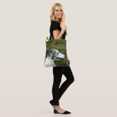 Silken Windhound A Canvas tas (Op model)