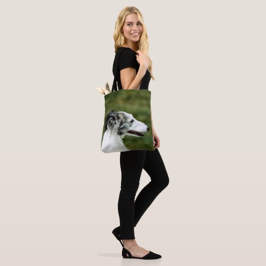 Silken Windhound A Canvas tas (Op model)