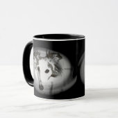 Silken Windhound in Grijs Mok (Voorkant links)