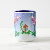 Silken Windhound Kerstmis Mok (Midden)