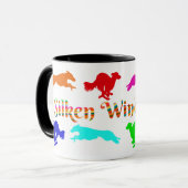 Silken Windhound Running Coffee Mok (Voorkant links)