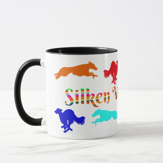 Silken Windhound Running Coffee Mug (Gauche)