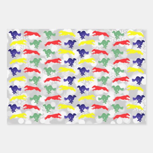 Silken Windhound Running Inpakpapier Vel (Voorkant)