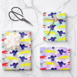 Silken Windhound Running Inpakpapier Vel