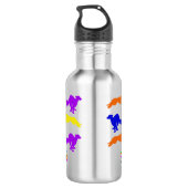 Silken Windhound Running  Waterfles (Achterkant)