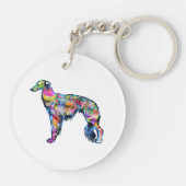 Silken Windhound Sleutelhanger (Achterkant)