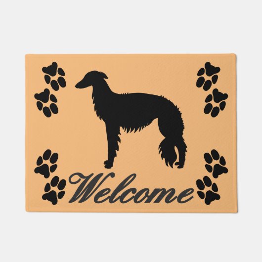 Silken Windhound - Welkom Deurmat (Voorkant)