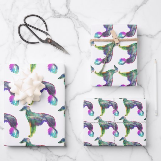 Silken Windhound Wrapping Paper (Voorkant)