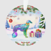 Silken Windhound X-mas Ornament (voorkant)