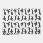 Silken Windhounds aan het lopen Theedoek (Horizontaal)