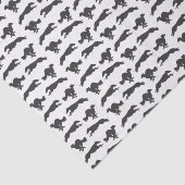 Silken Windhounds aan het lopen Tissuepapier (Detail)