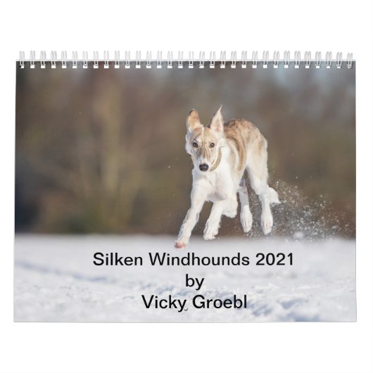Silken Windhounds door Vicky Groebl Puppies 1-2 Kalender (Hoes)