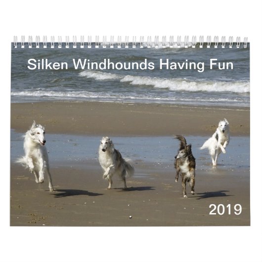 Silken Windhounds met geun. 2019 Kalender (Hoes)