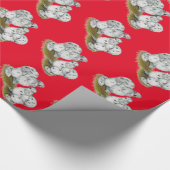 Silkie Bantam Splash Chickens Cadeaupapier (Hoek)