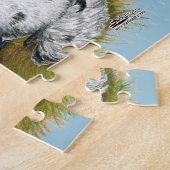 Silkie Bantam Splash Chickens Legpuzzel (Zijkant)