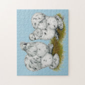 Silkie Bantam Splash Chickens Legpuzzel (Verticaal)