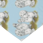 Silkie Bantam Splash Chickens Tafelkleed (Gekanteld)