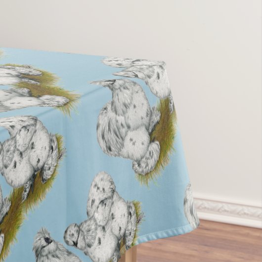 Silkie Bantam Splash Chickens Tafelkleed (Voorbeeld)