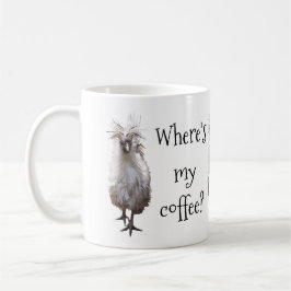 Silkie Bantam Waar is mijn koffie? Koffiemok