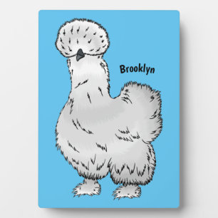 Silkie cartoon illustratie fotoplaat