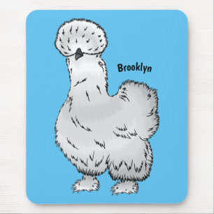 Silkie cartoon illustratie muismat