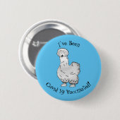 Silkie cartoon illustratie ronde button 5,7 cm (Voorkant /achterkant)