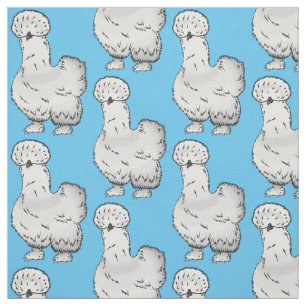 Silkie cartoon illustratie stof