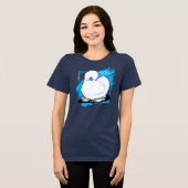 Silkie Chicken Funny Tri-Blend Shirt (Voorkant volledig)