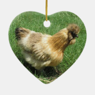 Silkie Chicken Hen Ornament