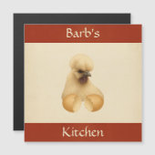 Silkie kippenhoen Koelkastmagneet Kaart (Voorkant / Achterkant)