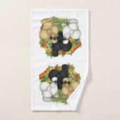 Silkies du jardin de fleurs (Serviette à main)