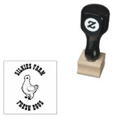 SILKIES FARM FRESH EGGS 	RUBBERSTEMPEL (Gestempeld)