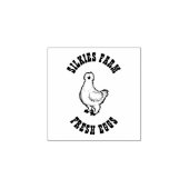 SILKIES FARM FRESH EGGS 	RUBBERSTEMPEL (Afrduk)